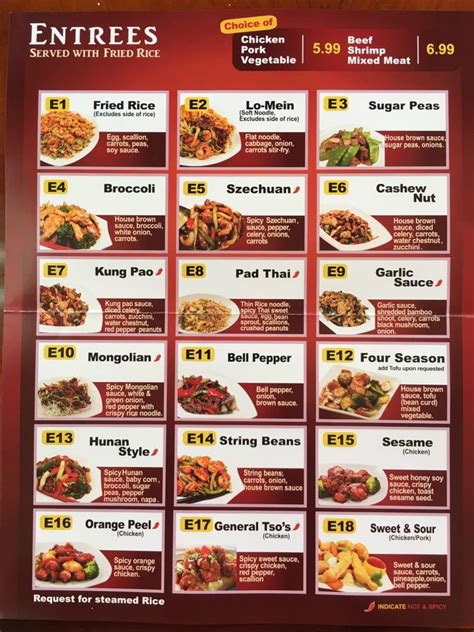 Menu At Rice Xpress Restaurant Fort Worth Altamesa Blvd