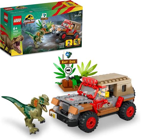 Lego Jurassic Park Dilophosaurus Ambush 76958 Building Toy Set For Jurassic Park