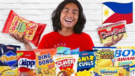 I Tried Every Filipino Snack Ft The Bee From Jollibee YouTube