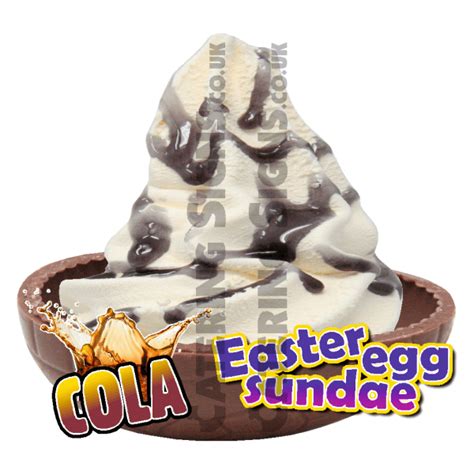 Cola Easter Egg Sundae Catering Signs Uk