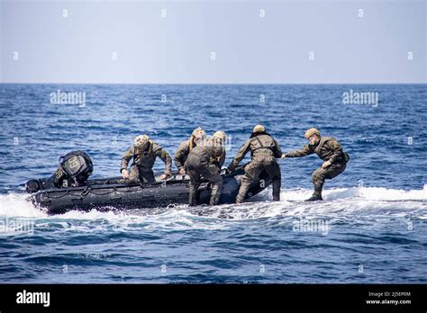 Souda Bay Greece 05 April 2022 Us Marines From Task Force 612