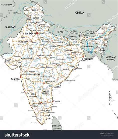 2,246 Road map india Images, Stock Photos & Vectors | Shutterstock