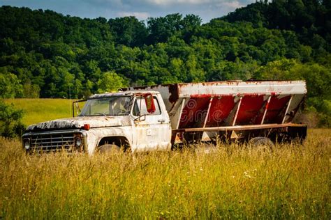 Abandon For Years And Old Trucks Rusts On A Truck Graveyard Stock Image