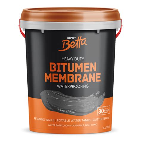 Gripset Betta 15l Bitumen Rubber Waterproofing Membrane Bunnings Australia