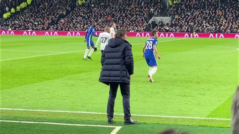 Tottenham V Chelsea Conte Cam Emotional On The Touch Line Youtube