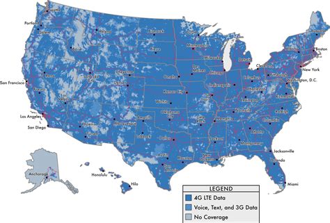 Safe Link Cell Phone Coverage Map