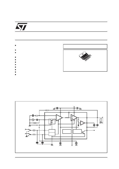 TDA7295S Datasheet 1 13 Pages STMICROELECTRONICS 80V 80W DMOS