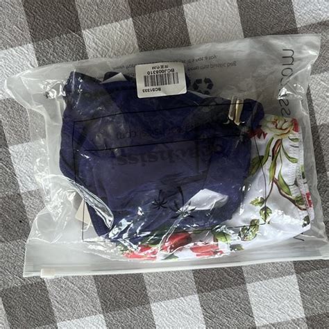 Beachsissi Swim Blue Top Floral High Wist Bikini M Poshmark