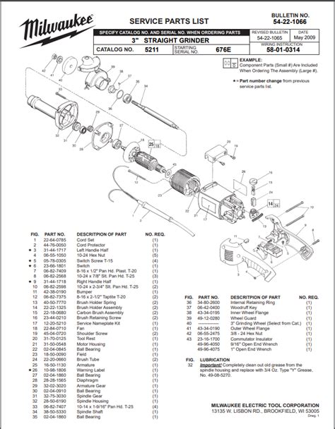 Milwaukee - 5211 3" Straight Grinder #195-091