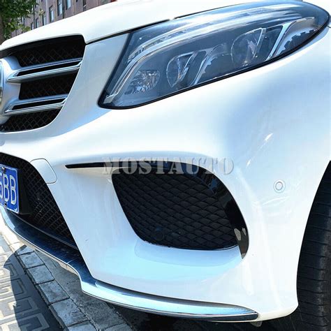 For Benz Gle W166 C292 Gle43 Gle63 Amg Black Front Bumper Spoiler Air Vent Cover Ebay