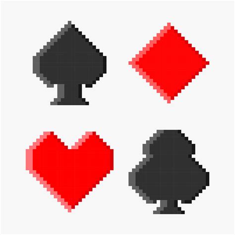 Playing Cards Icon Pixel Art 5450188 Vector Art At Vecteezy