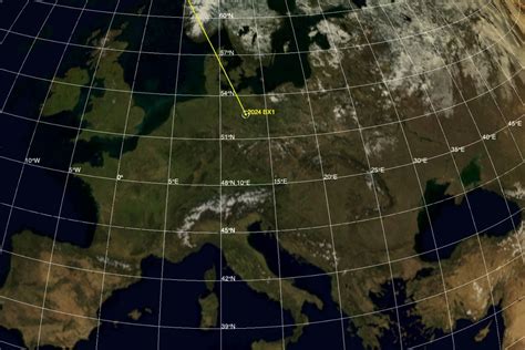 NASA system predicts fall of small asteroid 2024 BX1 over Germany ...