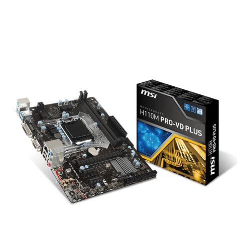 Mainboard MSI H110M PRO VD Plus Intel Socket 1151 M ATX 2 Khe RAM DDR4