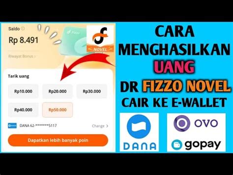 Cara Cepat Dapat Uang Dari Fizzo Novel Terbaru Aplikasi Fizzo