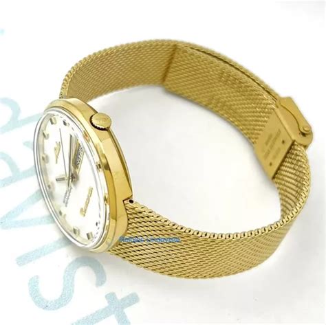 Reloj Mido Commander Champa A Autom Tico Acero Dorado Malla En Venta En