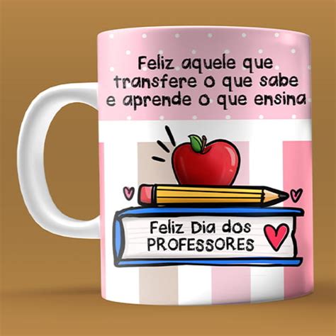 Caneca Ensinar é um ato de amor dia dos professores MaVie