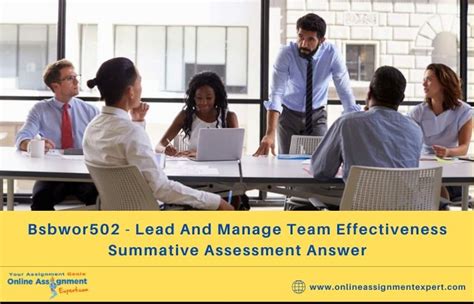 Bsbwor502 Lead And Manage Team Effectiveness Summative Assessment Answer