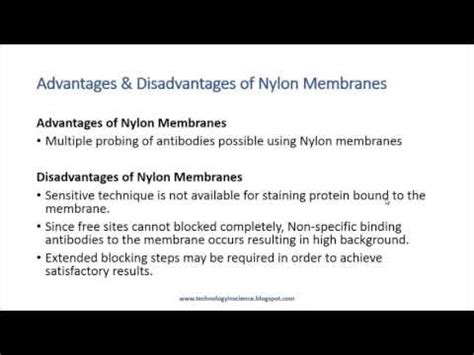 Bio-Resource: Western Blot Membrane Types and uses