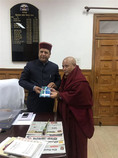 Deputy Speaker meets Speaker of HP Vidhan Sabha - Central Tibetan ...