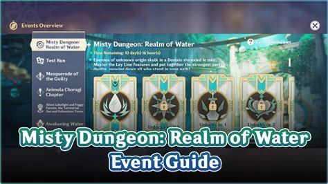 Misty Dungeon Realm Of Water Event Guide Genshin Impact