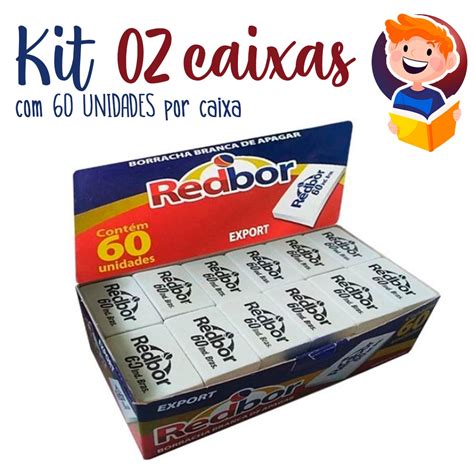 Kit 02 Caixas 60 Borrachas Por Caixa Redbor Shopee Brasil