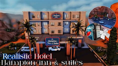 I Built A REALISTIC HOTEL In THE SIMS 4 HAMPTON INN SUITES THE