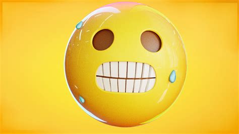 3d Model Grimacing Animated Emoji Vr Ar Low Poly Rigged Animated Cgtrader