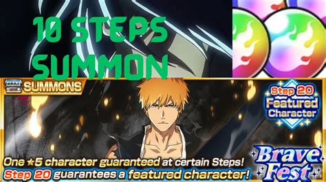 Brave Fest Summon Steps Summon Bleach Brave Souls Youtube