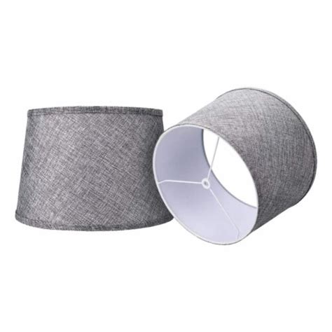 ALUCSET Fabric Drum Lampshades For Table Lamps And Floor Lights Set Of