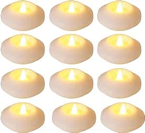 Velas Led Vela Flutuante Gua Branco Quente Velas Led Sem Chama