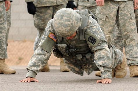 An Arizona National Guard Soldier Performs Push Ups Nara And Dvids