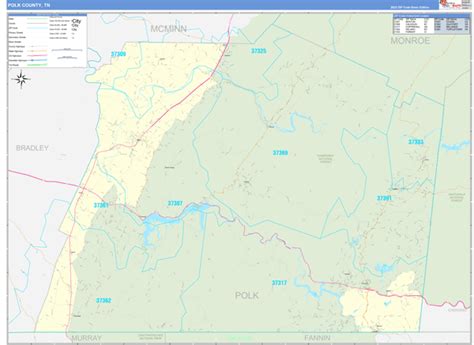 Maps of Polk County Tennessee - marketmaps.com