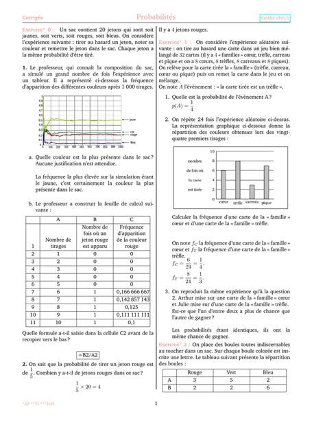 Probabilit S Maths