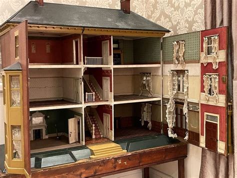 ‘ednaville’ Large Antique Victorian Dolls House C 1880 In 2024