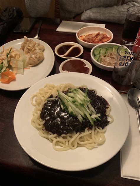 Had Jjajangmyeon for the first time. After all the times I've seen it ...