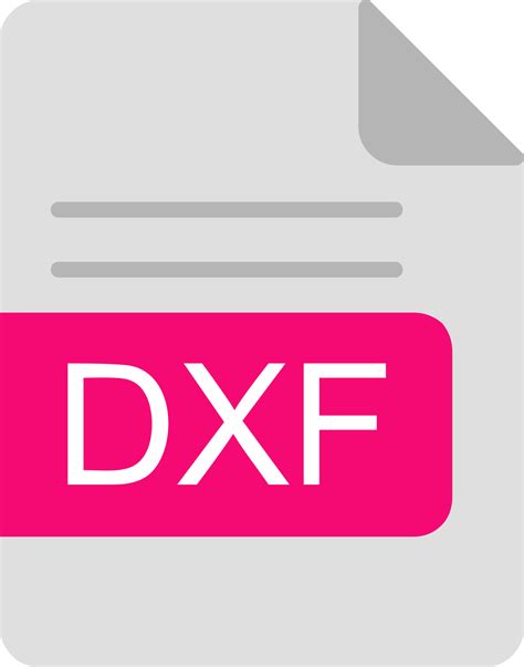 Dxf File Format Flat Icon 43322693 Vector Art At Vecteezy