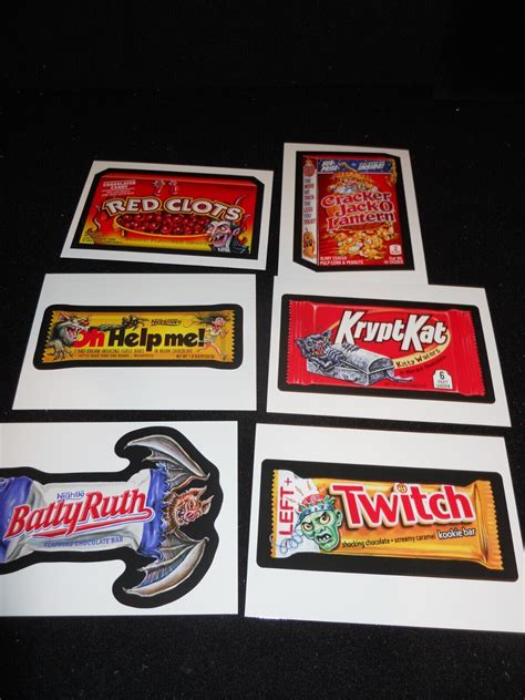 Complete Set Wacky Packages Halloween Postcards 2023 Set Of 6 Twitch Left Ebay