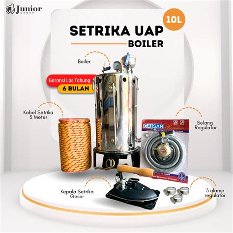 Setrika Uap Boiler Kapasitas L Toko Peralatan Laundry