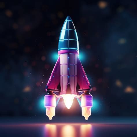 Free Ai Image View Of 3d Space Rocket Model