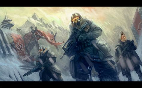 Gas Killzone Mask Sci Fi Soldier Warrior Hd Wallpaper