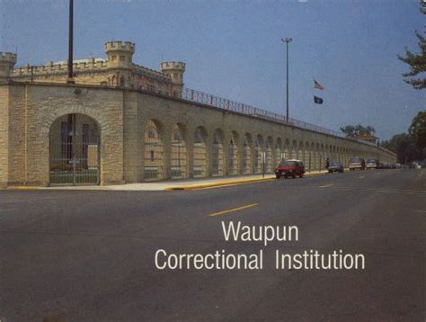 Waupun Correctional Institution Postcard Wisconsin Historical Society