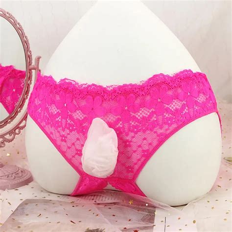 Underpants Men Lace Crotchless Thong G String See Through Sissy Pouch Panties Underwear Bikini