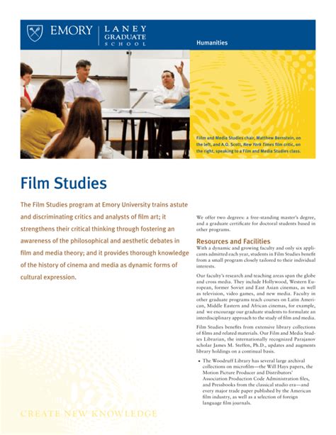 Film Studies Laney Graduate School