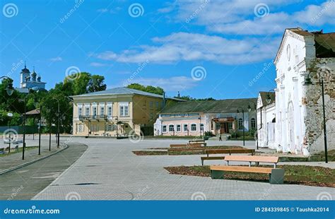Kozmodemyansk, Republic of Mari El, Russia - 08.28.2021. City Park ...