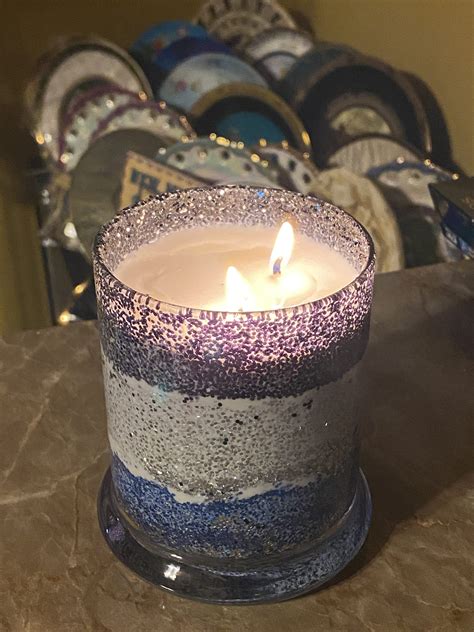 Scented Candle With Glitter Lid Home D Cor Candle Floating Etsy