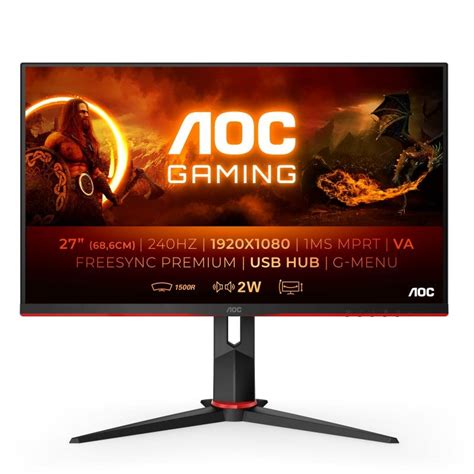 Aoc C G Zu Led Fullhd Hz Freesync Premium Curvo Pccomponentes Pt