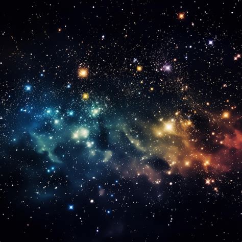 Premium AI Image | a close up of a galaxy with stars and a black ...