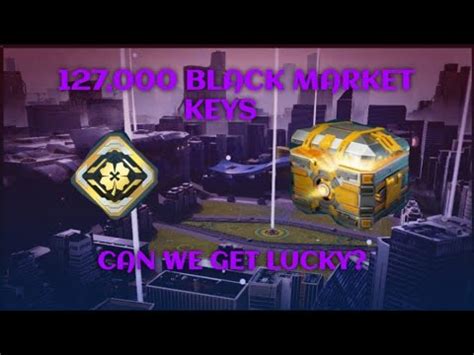 Massive Black Market Key Opening War Robots Youtube