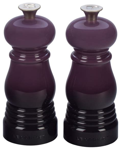 Le Creuset Black Petite Salt And Pepper Mill Set Traditional