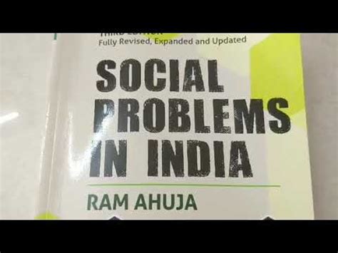 Book Review Social Problems In India By Ram Ahuja Comapared With